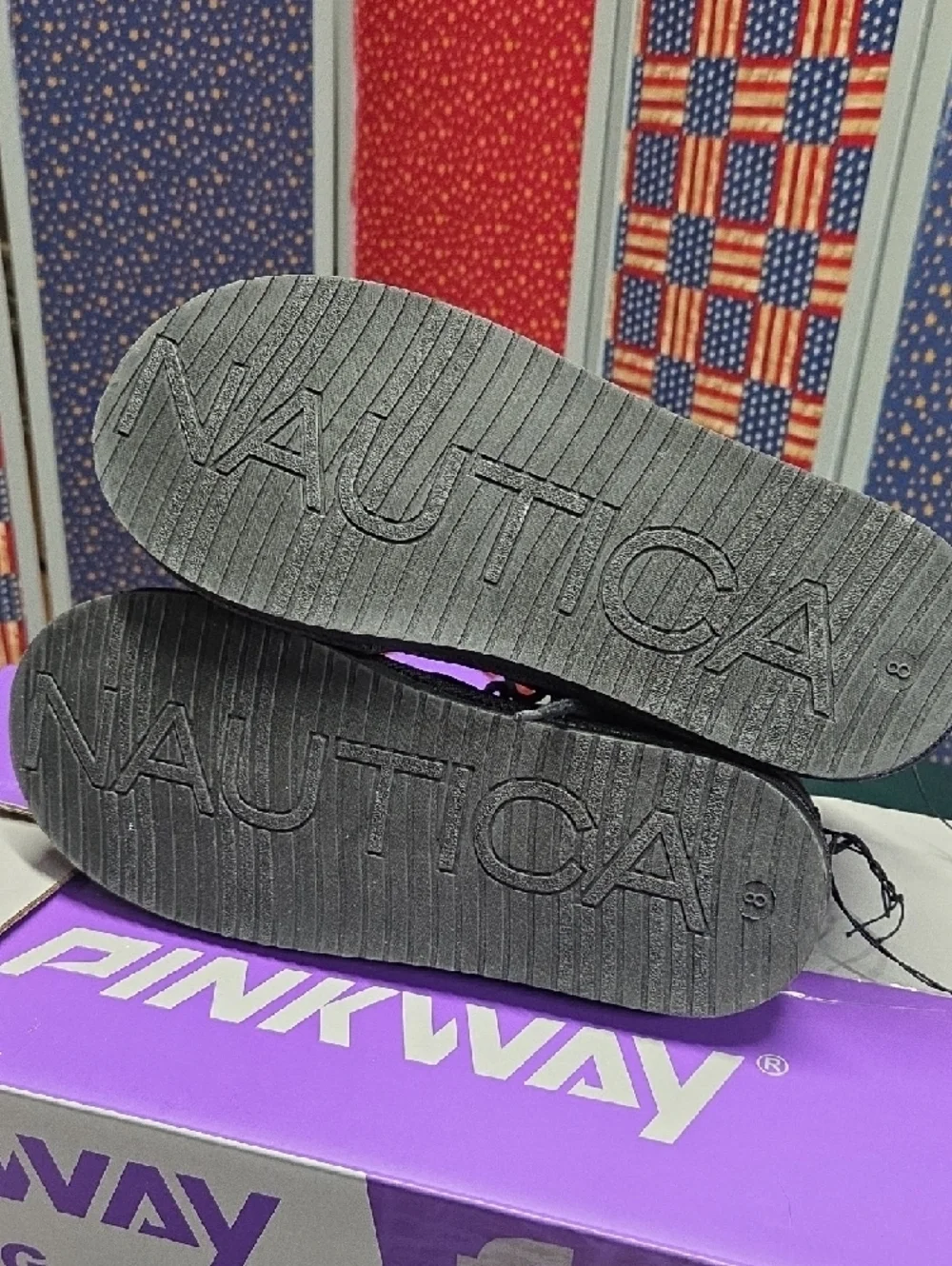 Nautica Black Suede-Look Lace-Up Men's Moccasins Style